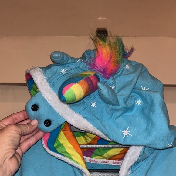 TipsyElves size XL rainbow 🌈 Unicorn 🦄 onesie, zippers and pockets - Picture 7 of 15